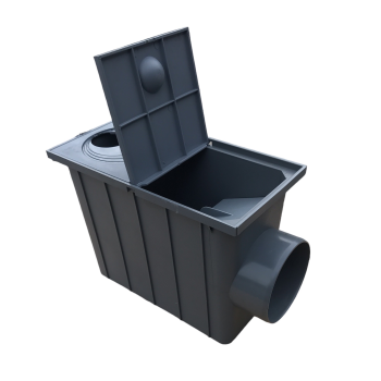 Regensinkkasten Grau fi 50-110mm Dachrinnenablauf Regenablauf